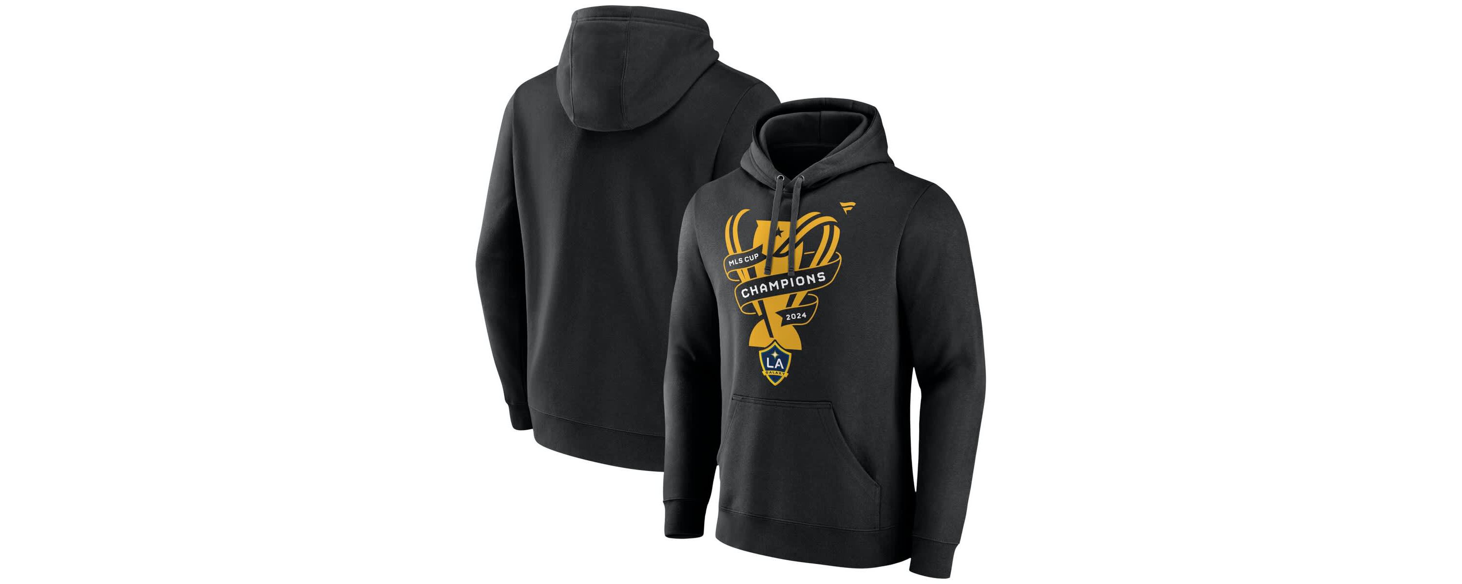 MLS Fanatics LA Galaxy 2024 MLS Cup s Locker Room Pullover Hoodie