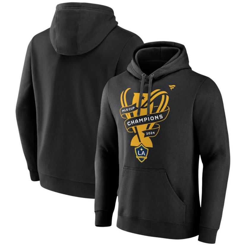 MLS Fanatics LA Galaxy 2024 MLS Cup s Locker Room Pullover Hoodie