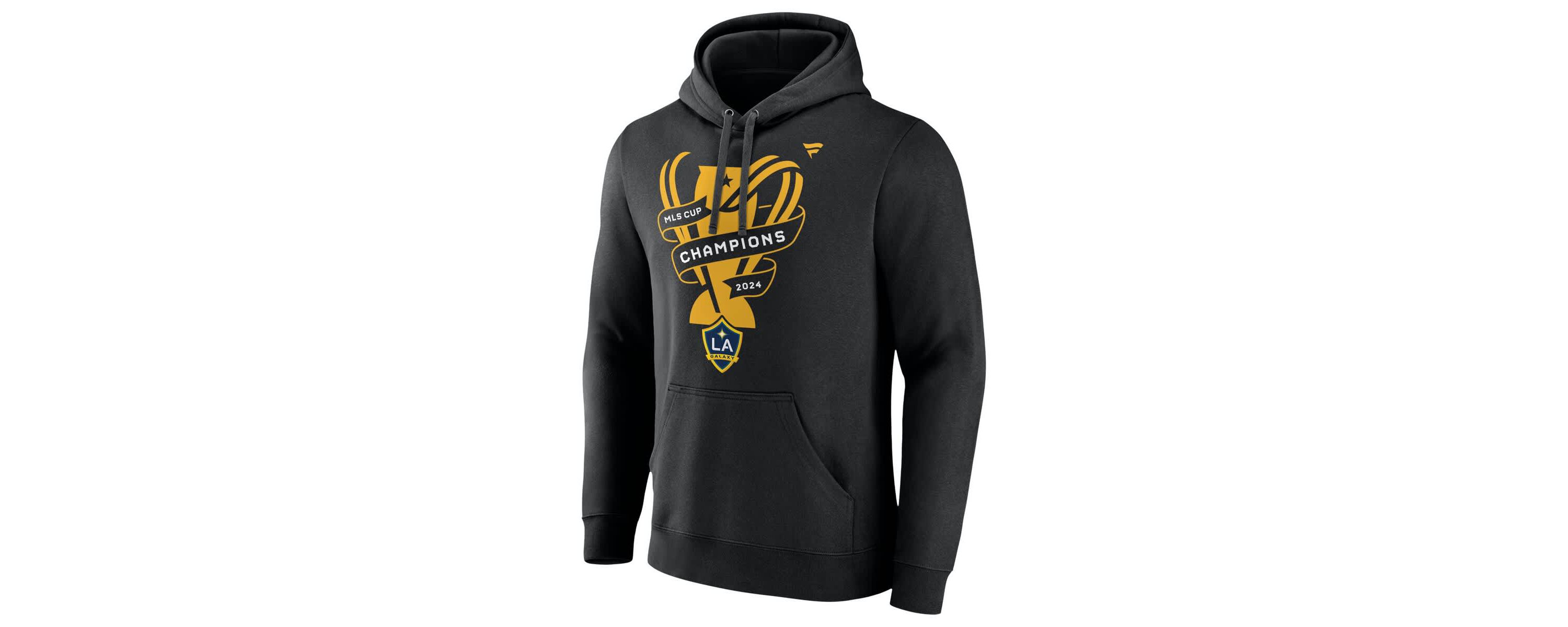 MLS Fanatics LA Galaxy 2024 MLS Cup s Locker Room Pullover Hoodie