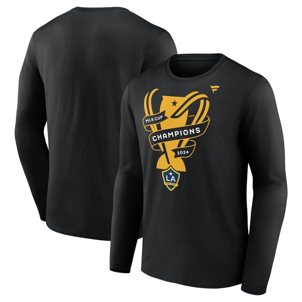 MLS Fanatics LA Galaxy 2024 MLS Cup s Locker Room Long Sleeve T-Shirt