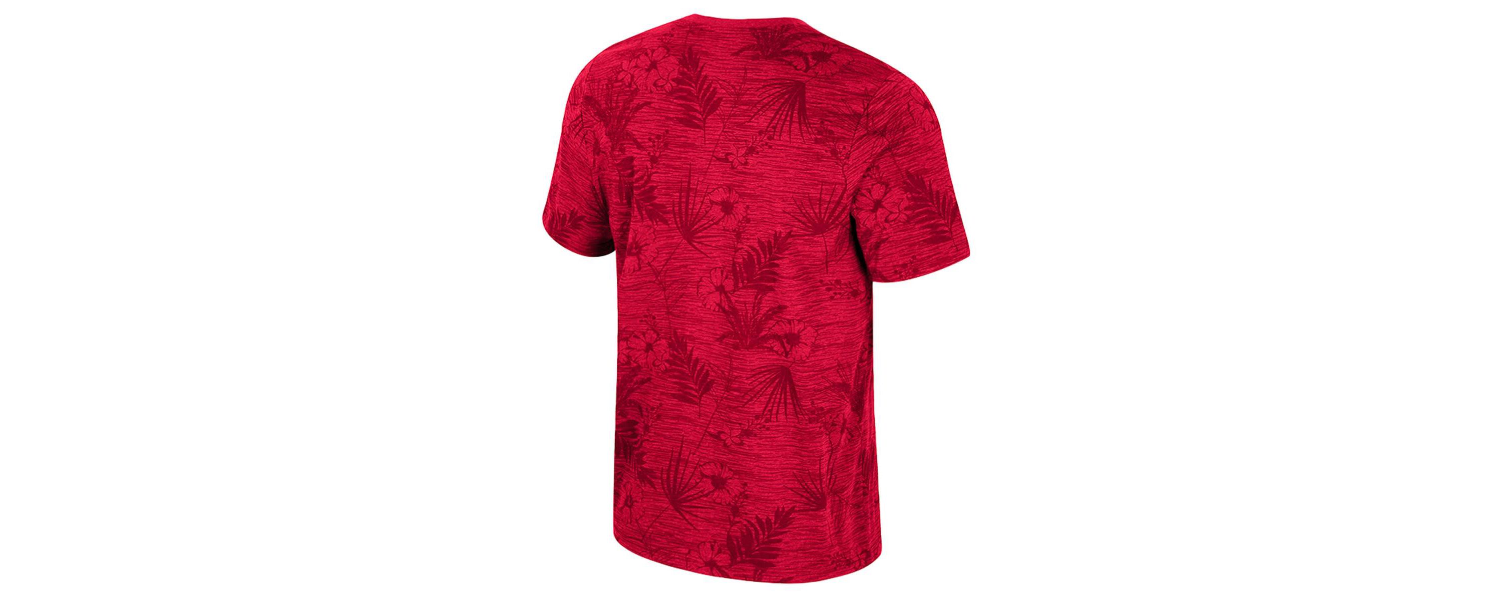 NCAA Ohio State Buckeyes Floral Printed T-Shirt