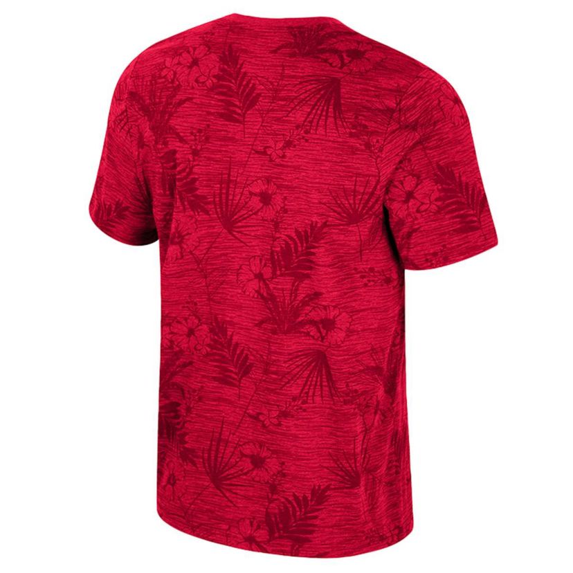 NCAA Ohio State Buckeyes Floral Printed T-Shirt