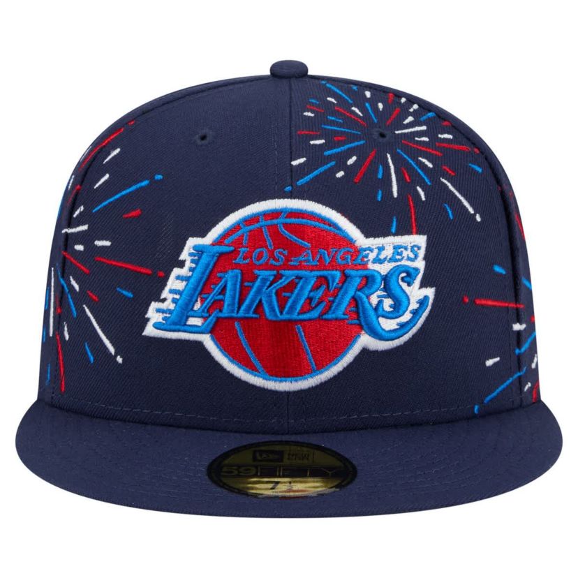 NBA Los Angeles Lakers Americana Fireworks 59FIFTY Fitted Hat