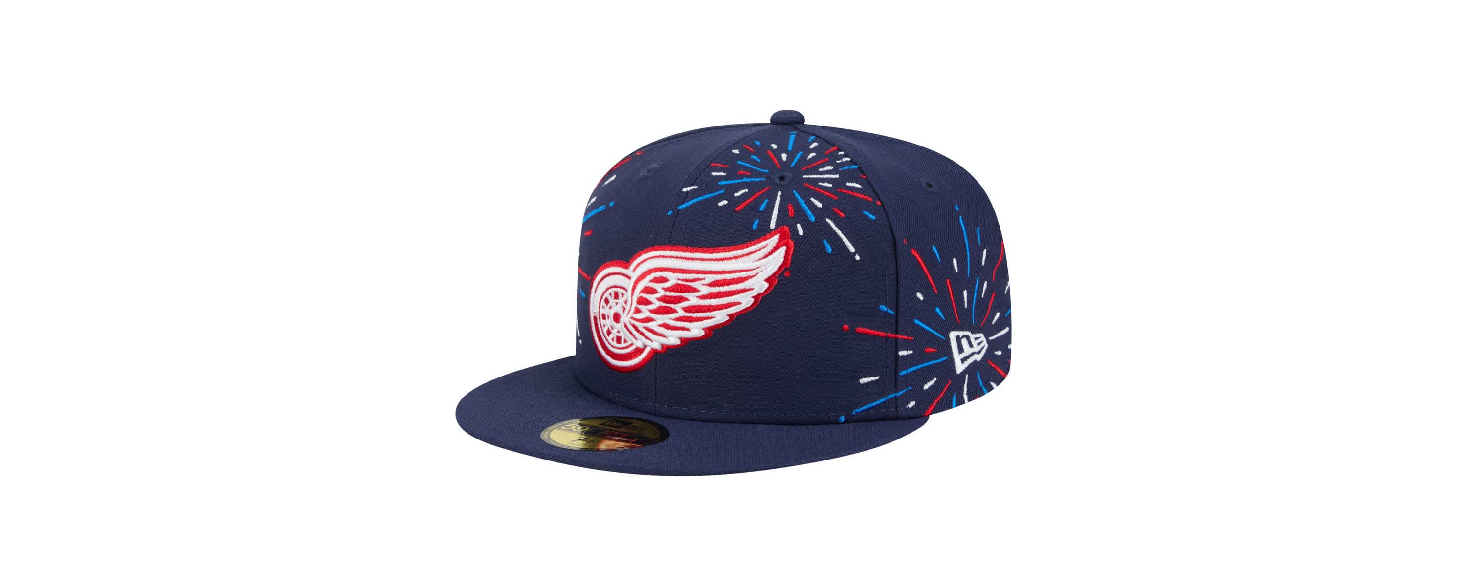 NHL Detroit Wings Americana Fireworks 59FIFTY Fitted Hat