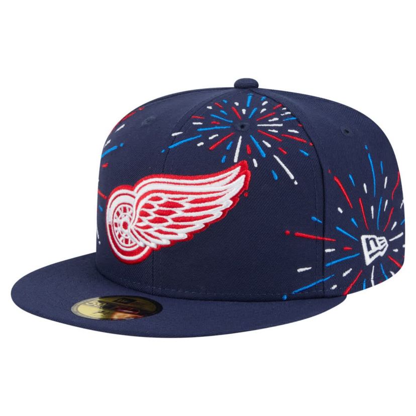 NHL Detroit Wings Americana Fireworks 59FIFTY Fitted Hat