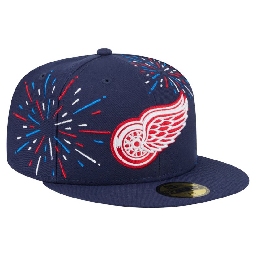 NHL Detroit Wings Americana Fireworks 59FIFTY Fitted Hat