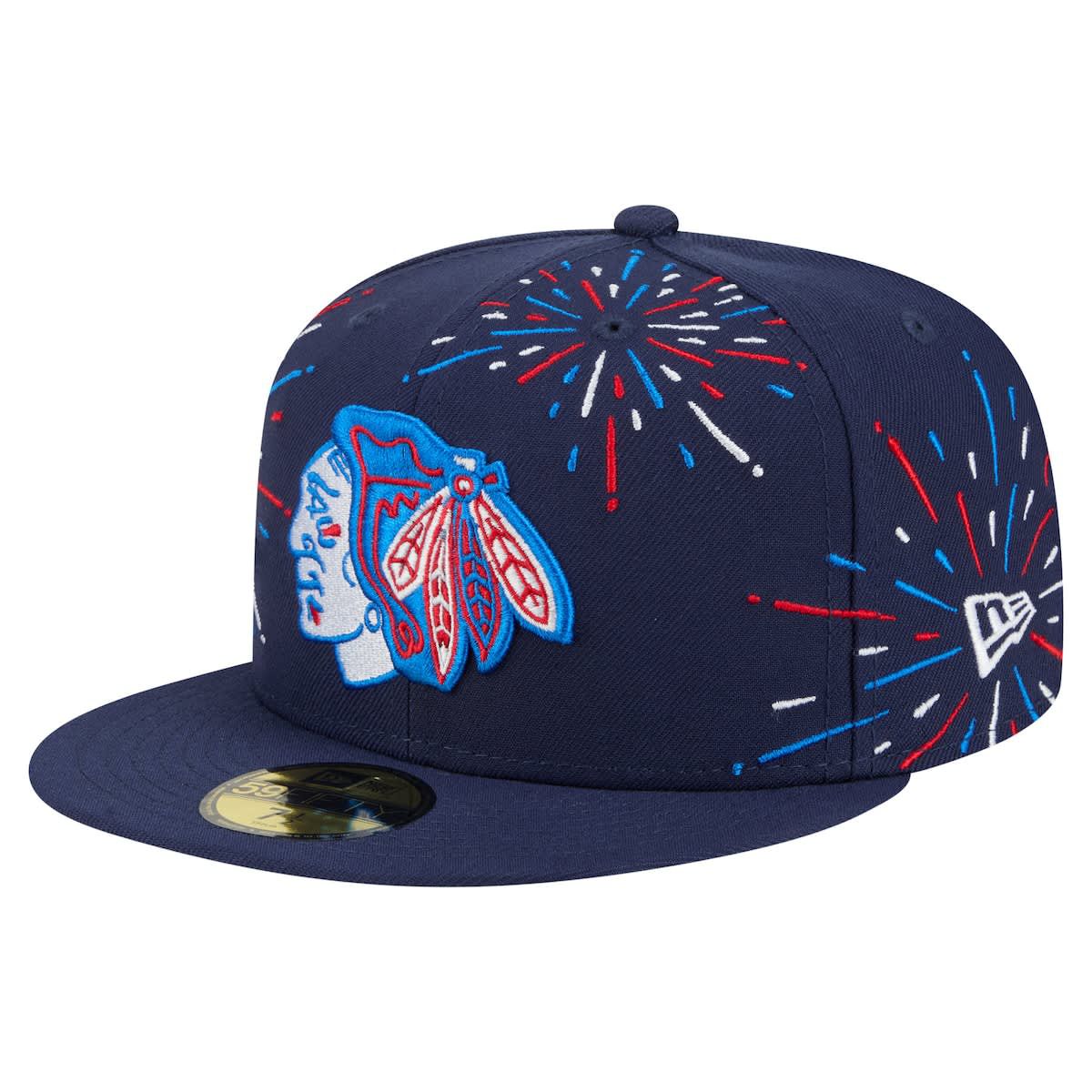 NHL Chicago Blackhawks Americana Fireworks 59FIFTY Fitted Hat