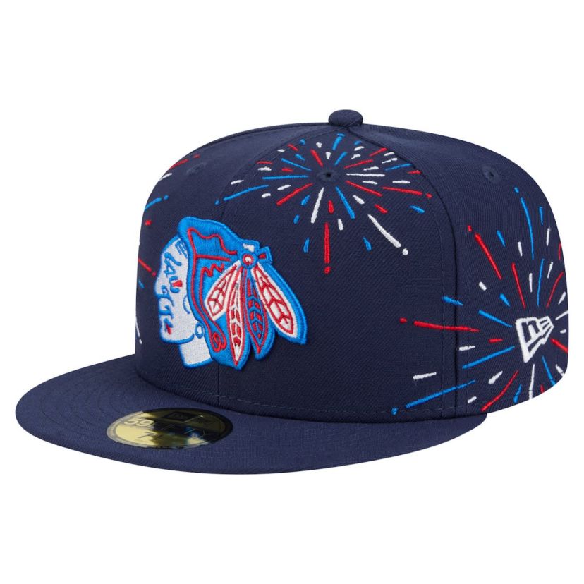 NHL Chicago Blackhawks Americana Fireworks 59FIFTY Fitted Hat