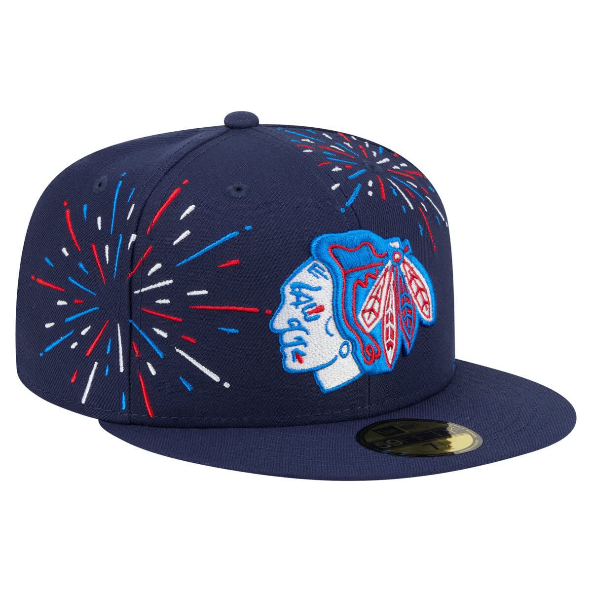 NHL Chicago Blackhawks Americana Fireworks 59FIFTY Fitted Hat