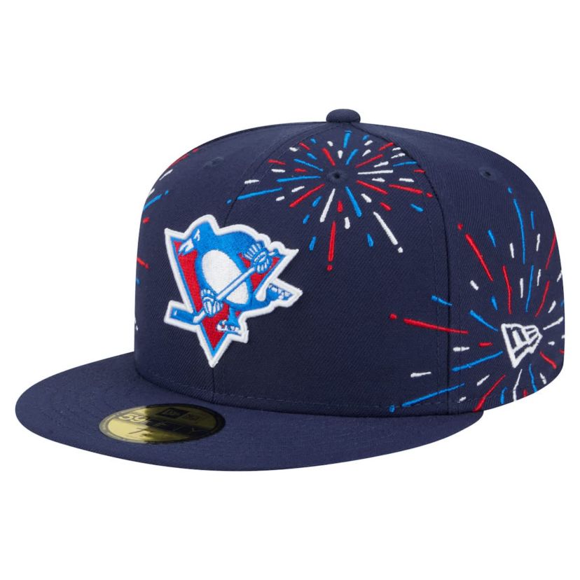 NHL Pittsburgh Penguins Americana Fireworks 59FIFTY Fitted Hat