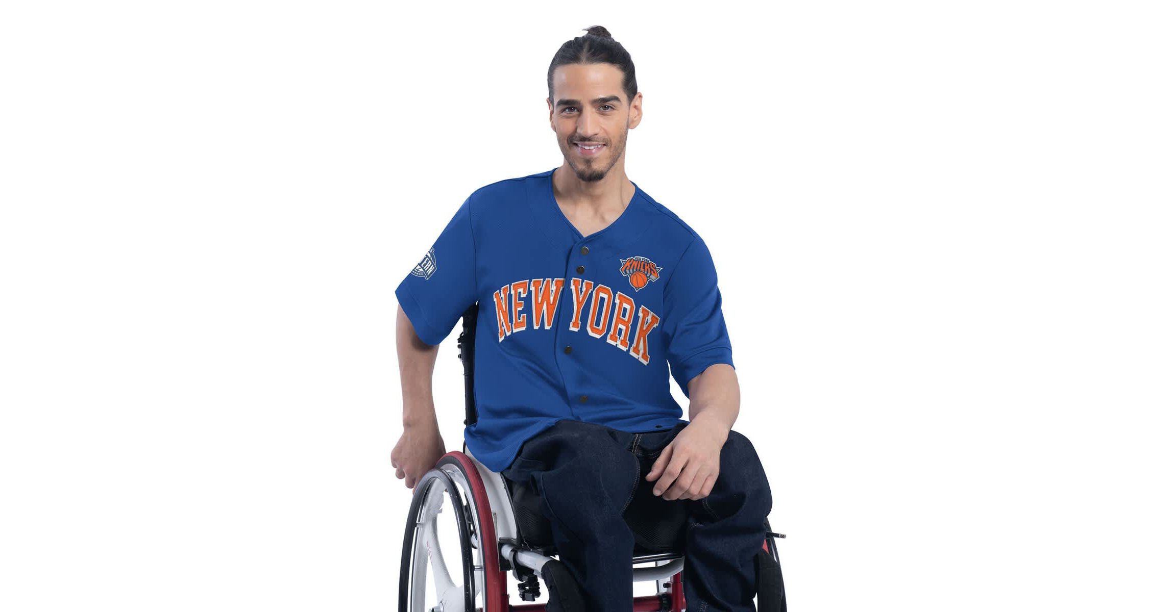 NBA New York Knicks Adaptive Star Player Fashion Baseball Jersey