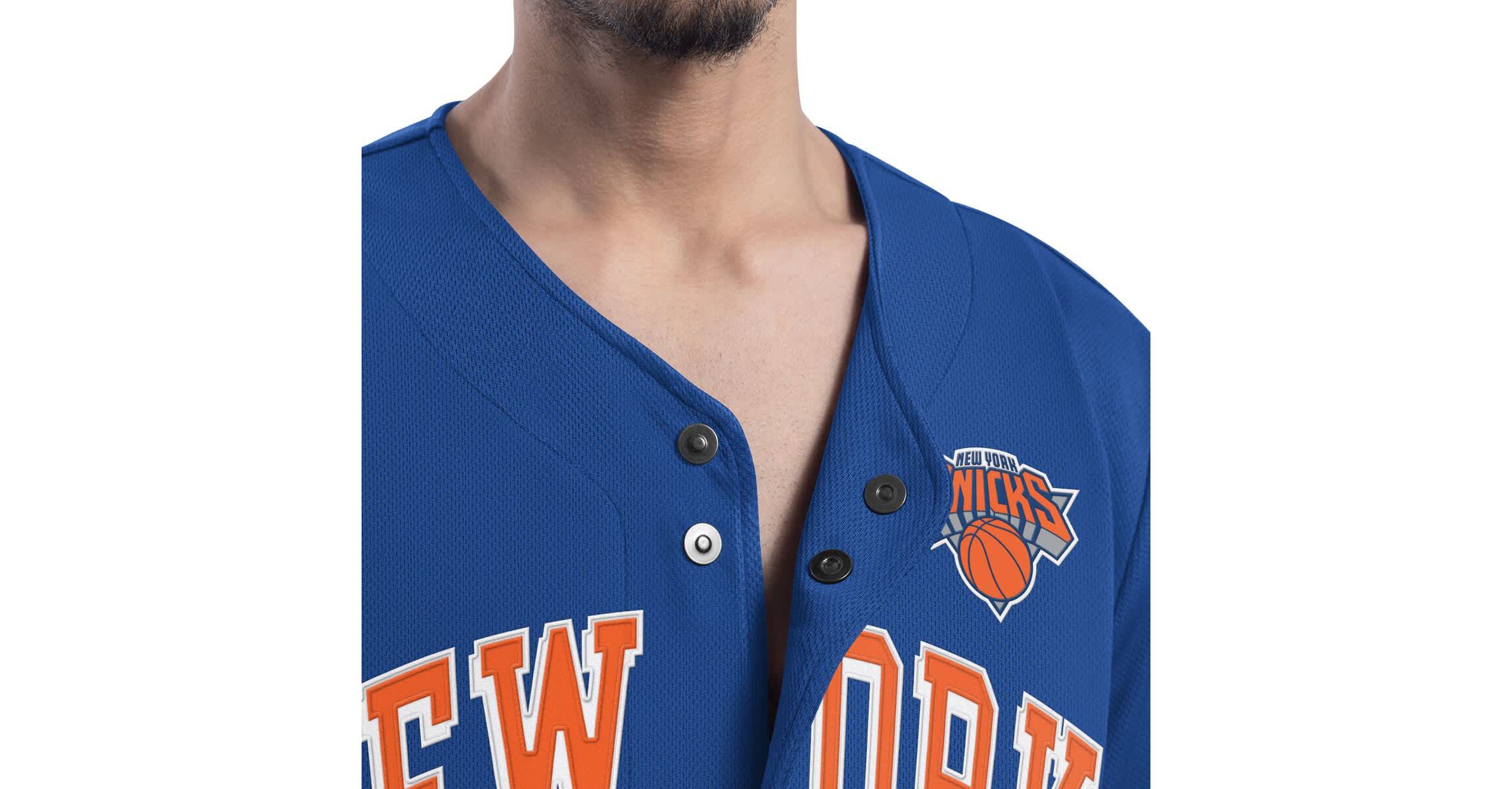 NBA New York Knicks Adaptive Star Player Fashion Baseball Jersey