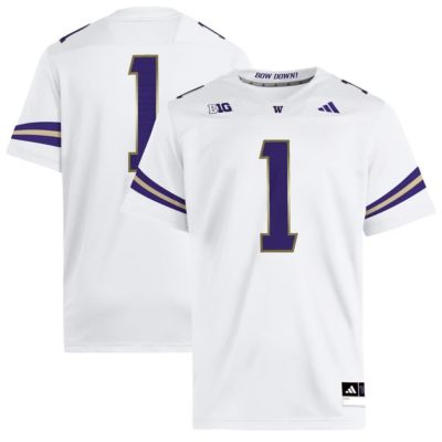 adidas Men's NCAA #1 Washington Huskies Premier Jersey