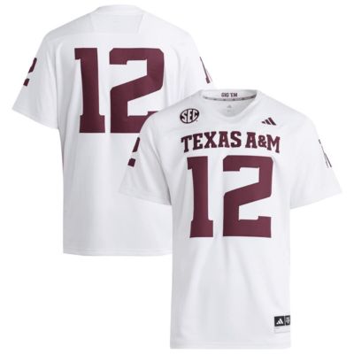 adidas Men's NCAA #12 Texas A&M Aggies Premier Jersey