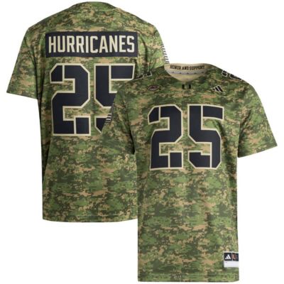 adidas Men's Miami (FL) Hurricanes NCAA #25 Miami Hurricanes Honor & Support Premier Strategy Jersey