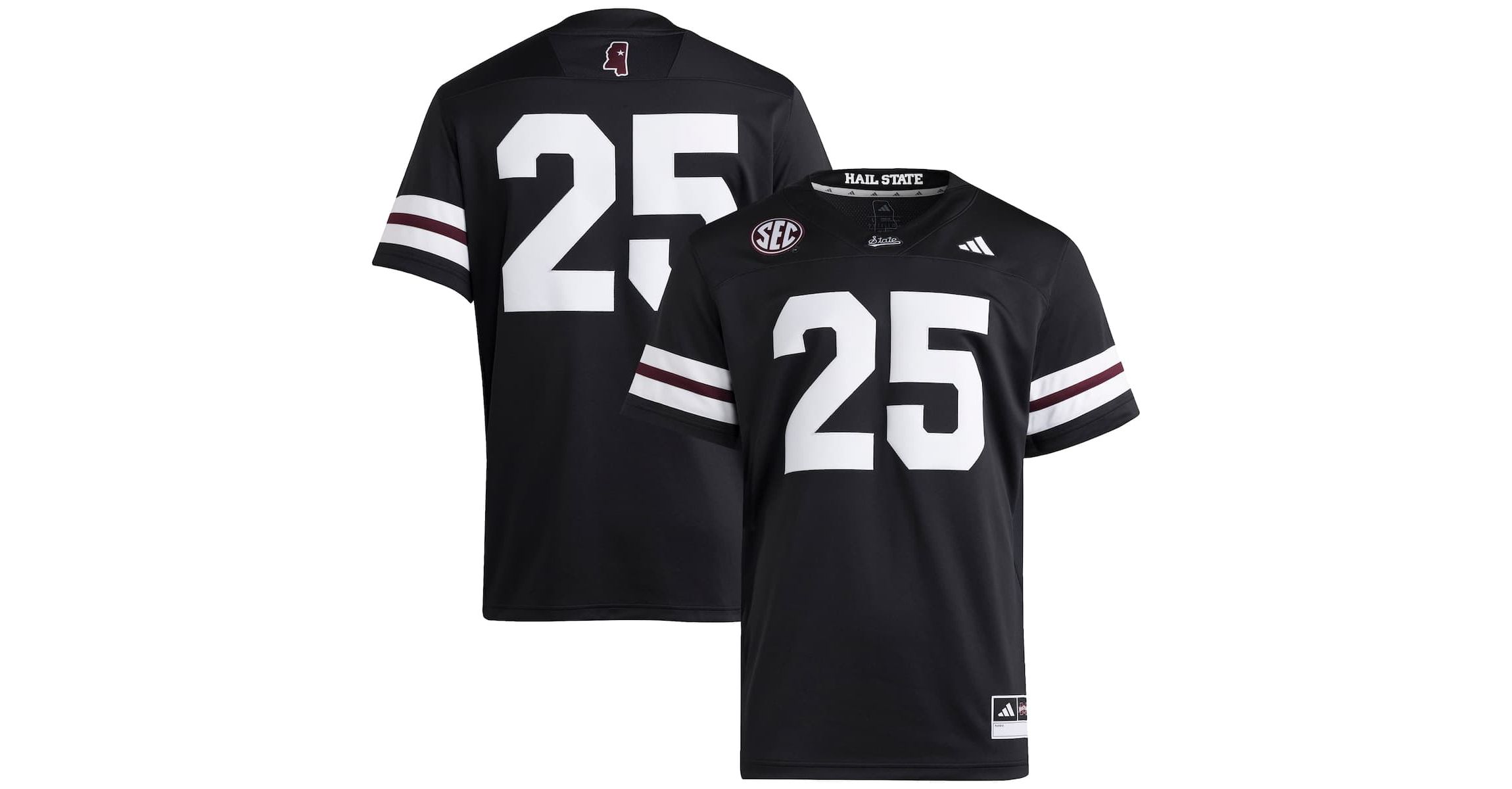 NCAA #25 Mississippi State Bulldogs Premier Strategy Jersey
