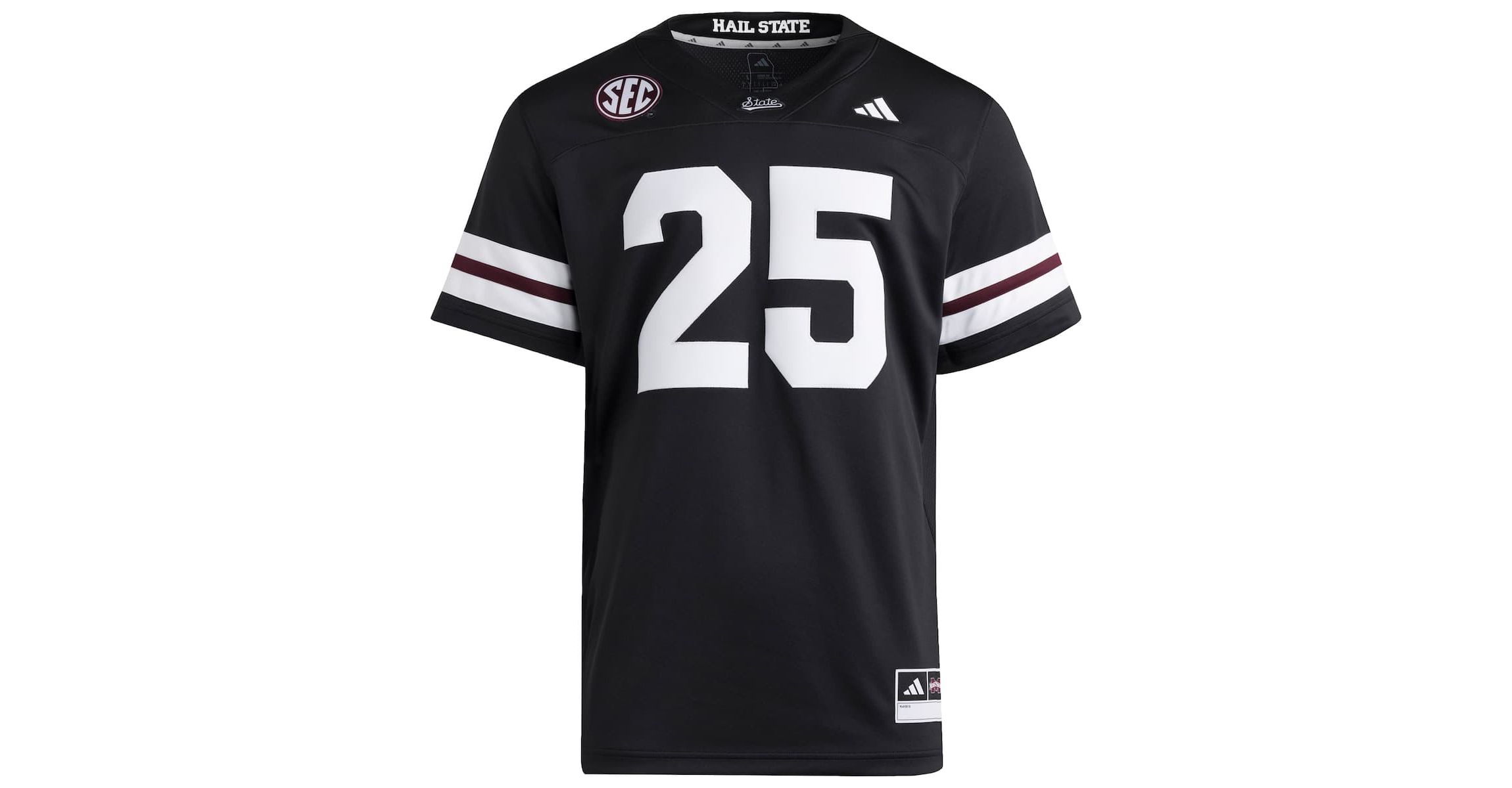NCAA #25 Mississippi State Bulldogs Premier Strategy Jersey