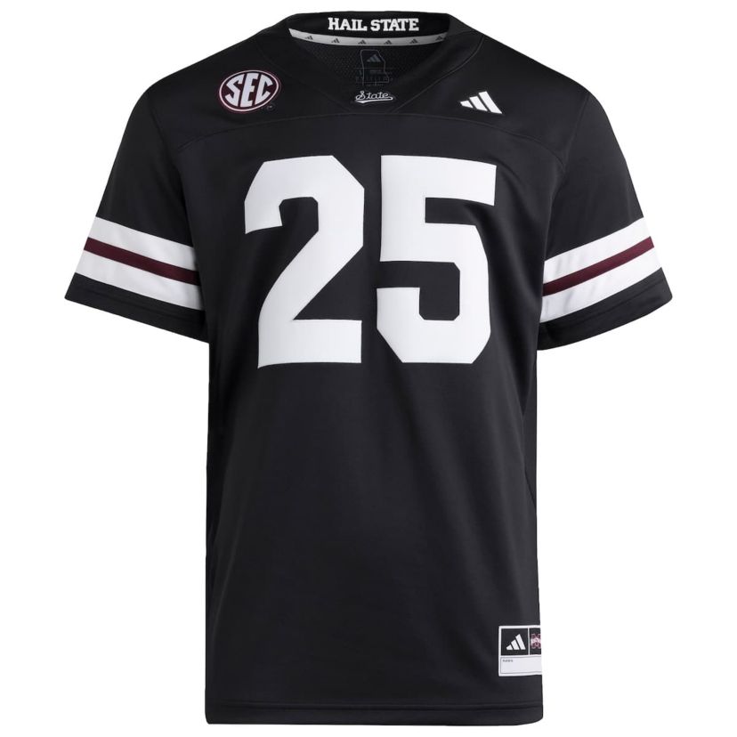 NCAA #25 Mississippi State Bulldogs Premier Strategy Jersey