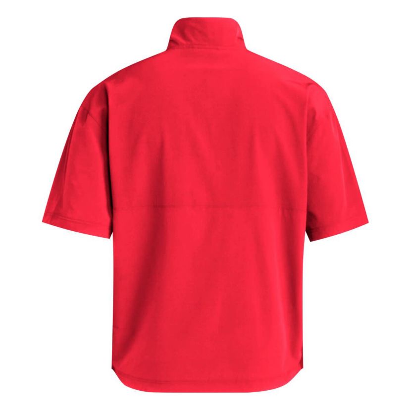 NCAA Nebraska Huskers Woven Quarter-Zip Short Sleeve Pullover