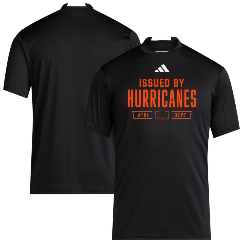 Miami (FL) Hurricanes NCAA Miami Hurricanes 2025 Training Performance Team T-Shirt