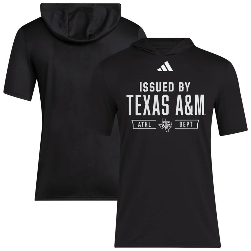 NCAA Texas A&M Aggies 2025 AREOREADY Sideline Training Hooded T-Shirt