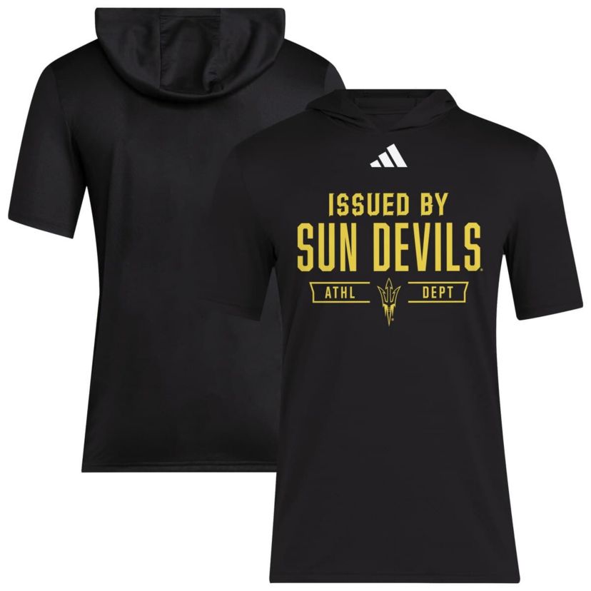 NCAA Arizona State Sun Devils 2025 AREOREADY Sideline Training Hooded T-Shirt
