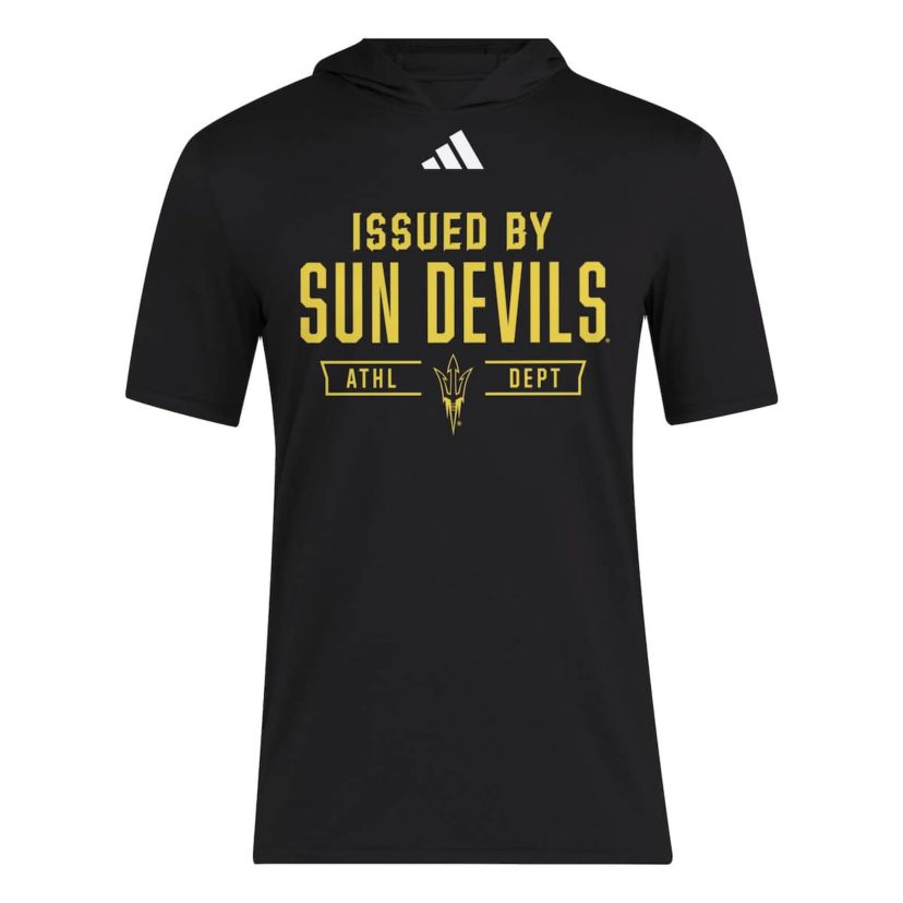 NCAA Arizona State Sun Devils 2025 AREOREADY Sideline Training Hooded T-Shirt