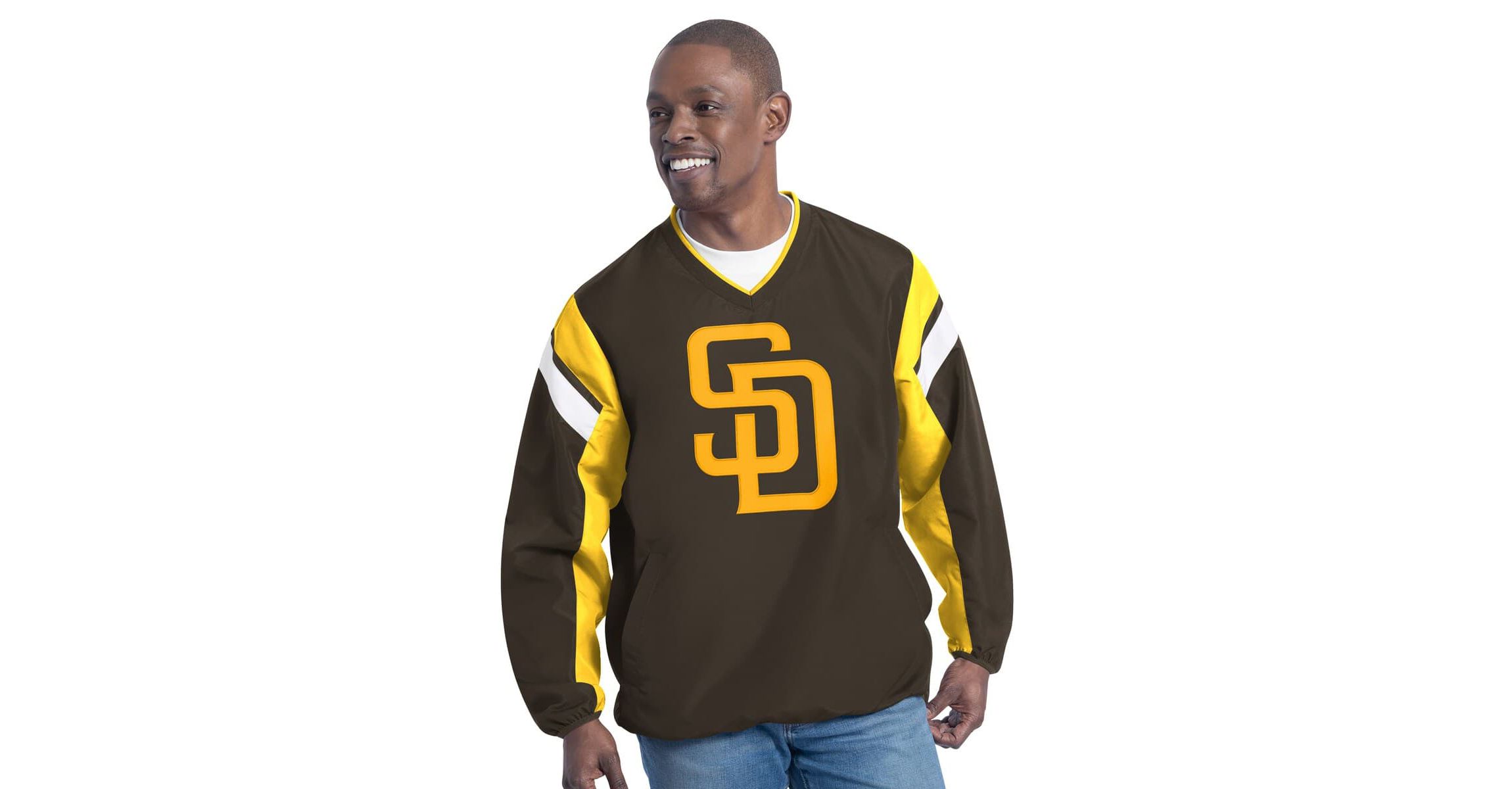 MLB San Diego Padres Double Coverage V-Neck Pullover