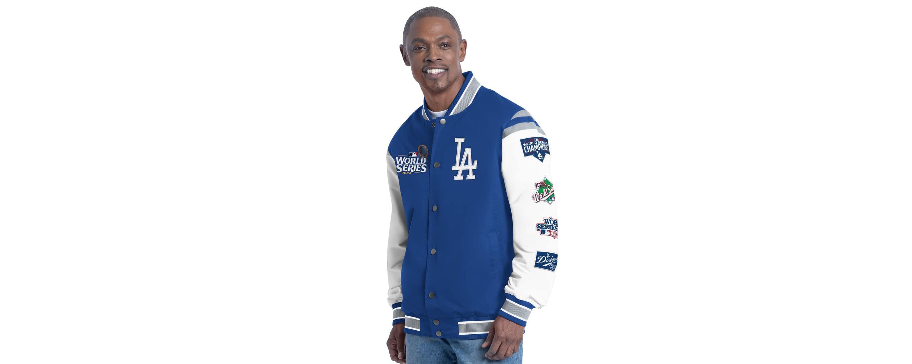 MLB Los Angeles Dodgers Recruit Commemorative Full-Snap Varsity Jacket