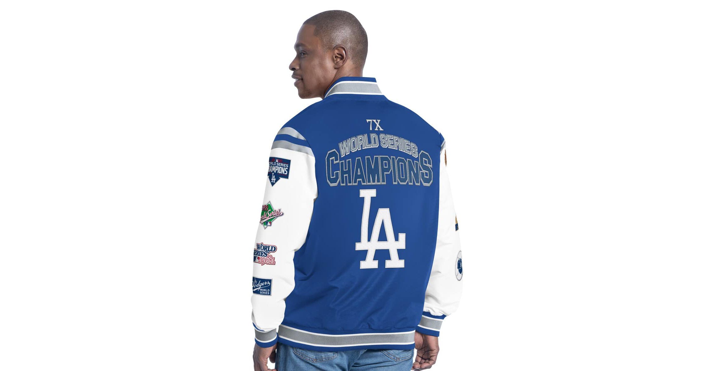 MLB Los Angeles Dodgers Recruit Commemorative Full-Snap Varsity Jacket