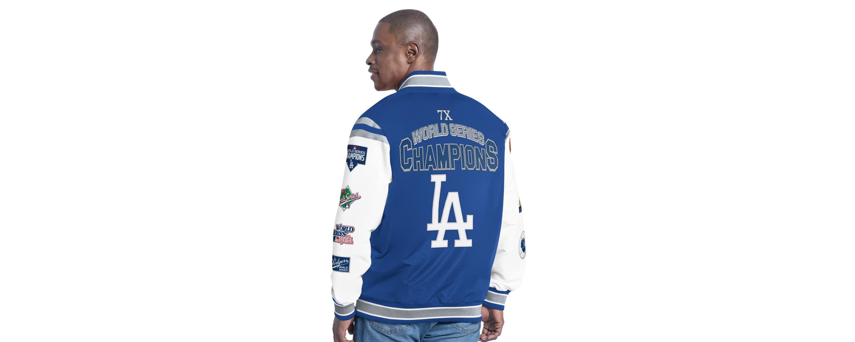 MLB Los Angeles Dodgers Recruit Commemorative Full-Snap Varsity Jacket