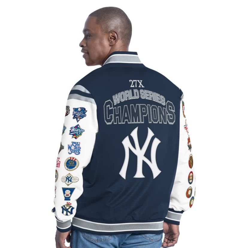 MLB New York Yankees Recruit Commemorative Full-Snap Varsity Jacket