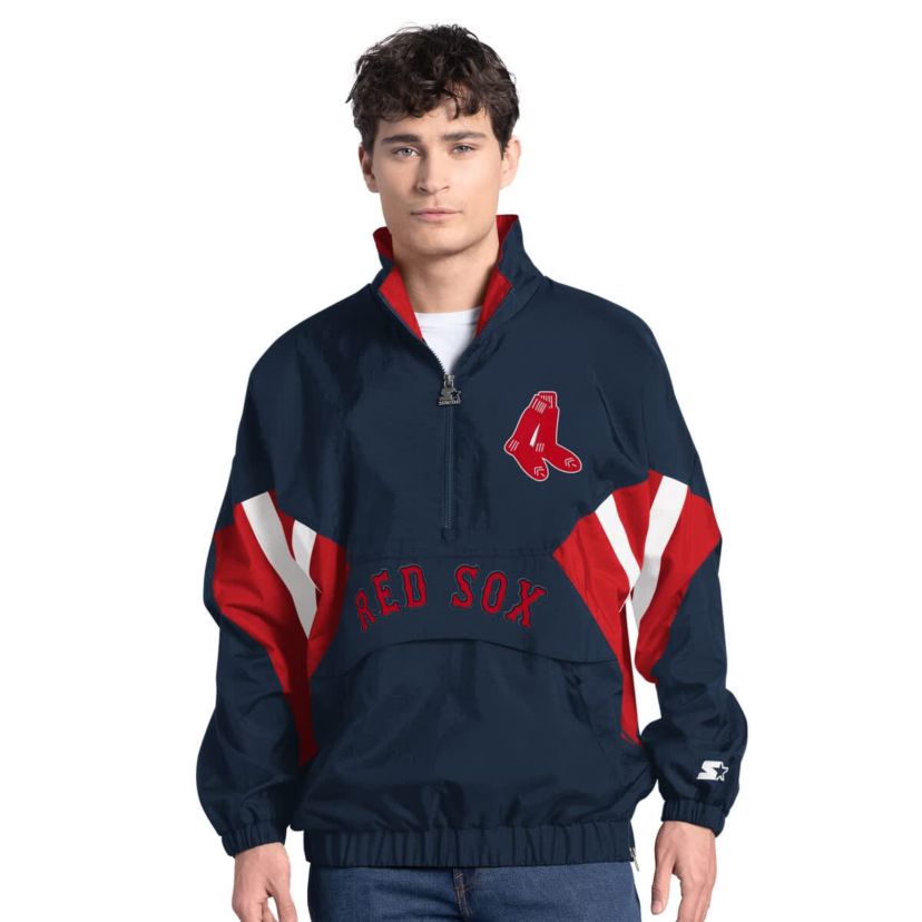 Boston Red Sox MLB Boston Sox Cooperstown Chief Half-Zip Pullover