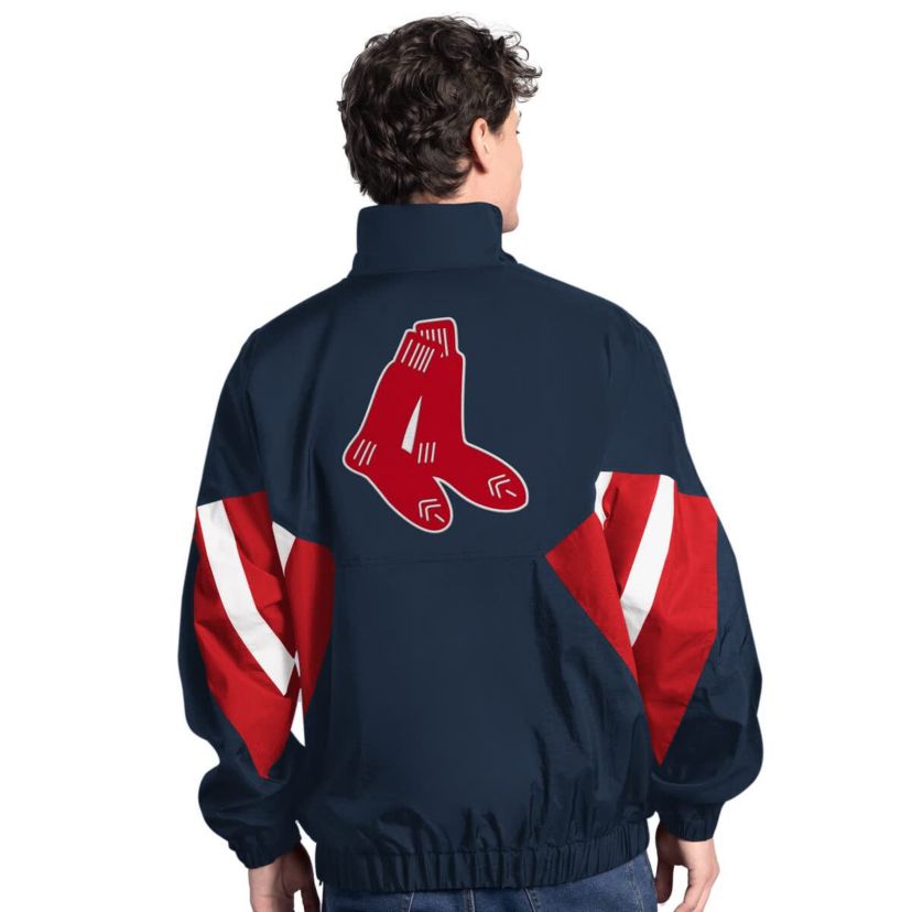 Boston Red Sox MLB Boston Sox Cooperstown Chief Half-Zip Pullover
