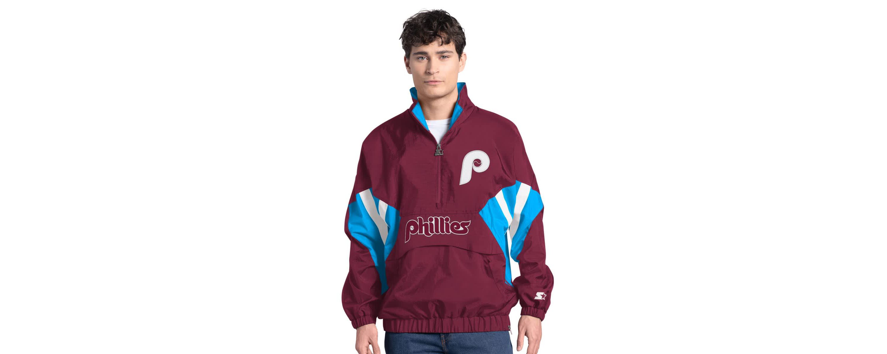 MLB Philadelphia Phillies Cooperstown Chief Half-Zip Pullover