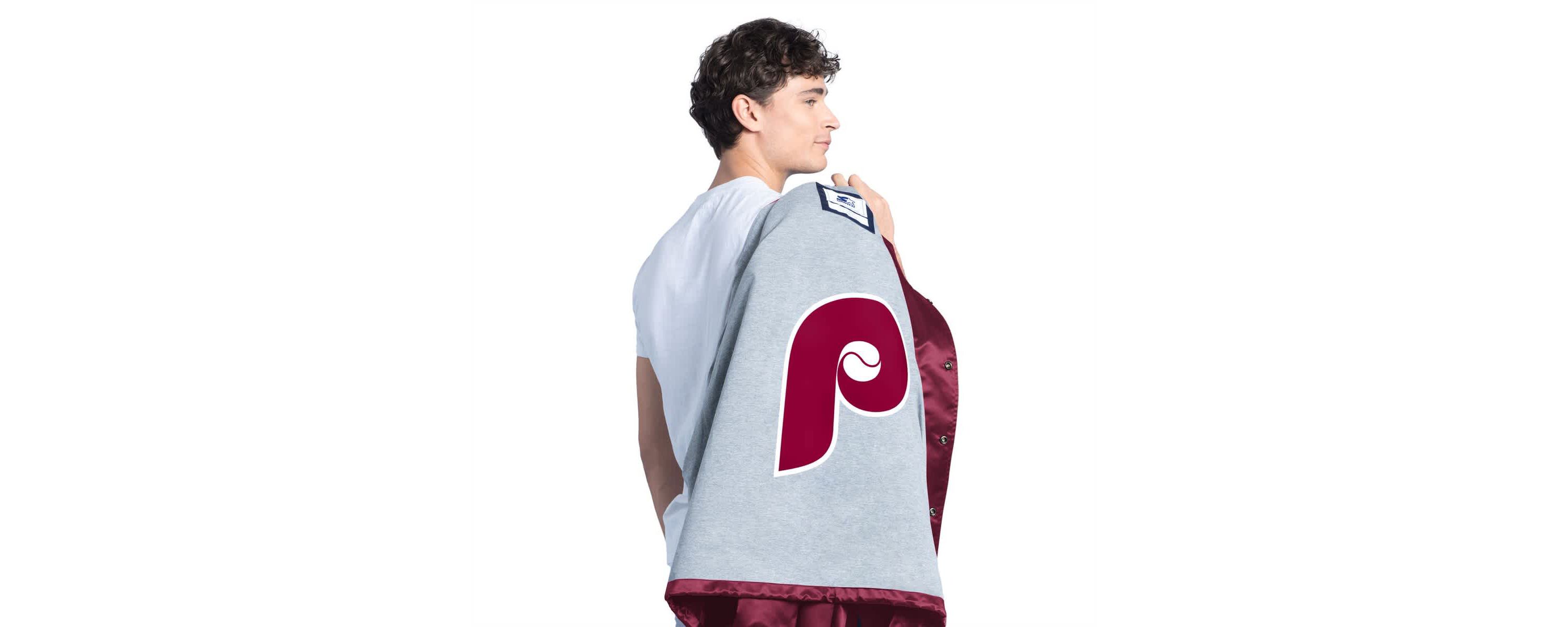 MLB Philadelphia Phillies Cooperstown Collection Point Man Full-Snap Coaches Jacket