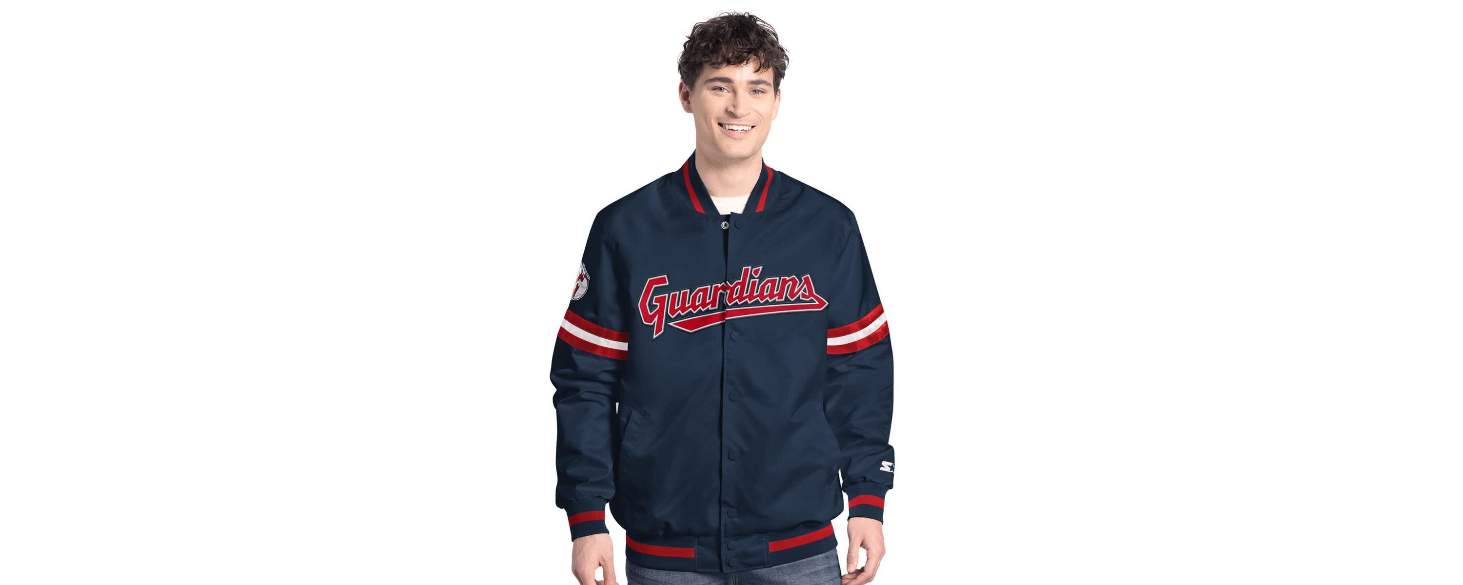 MLB Cleveland Guardians Scout Full-Snap Varsity Jacket