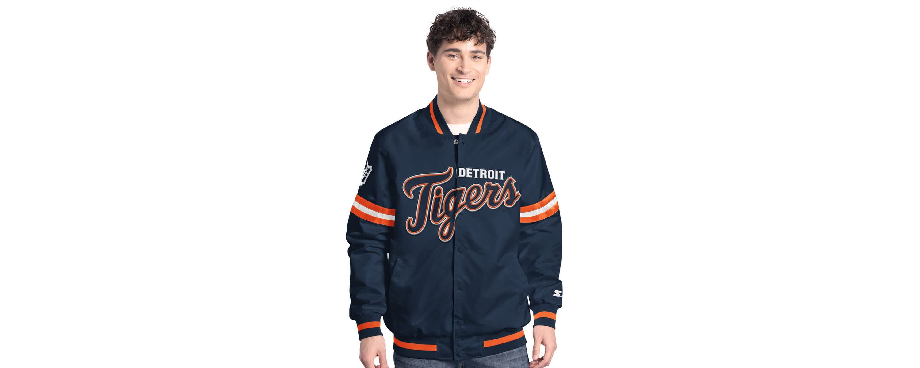 MLB Detroit Tigers Scout Full-Snap Varsity Jacket
