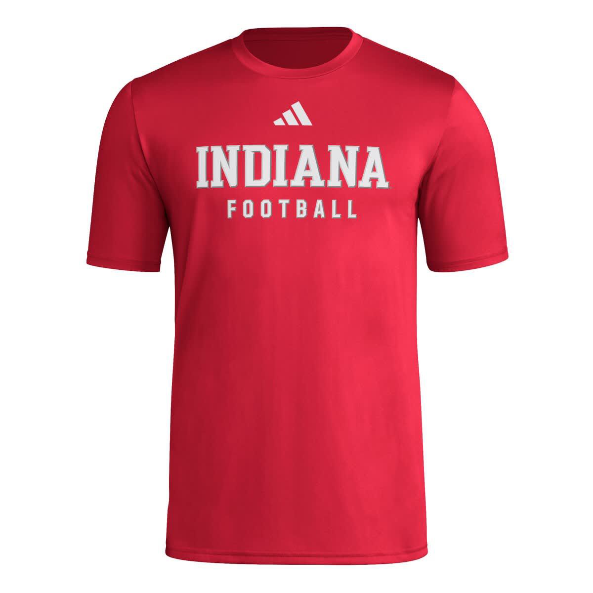 NCAA Indiana Hoosiers Locker Practice Football Pre-Game T-Shirt