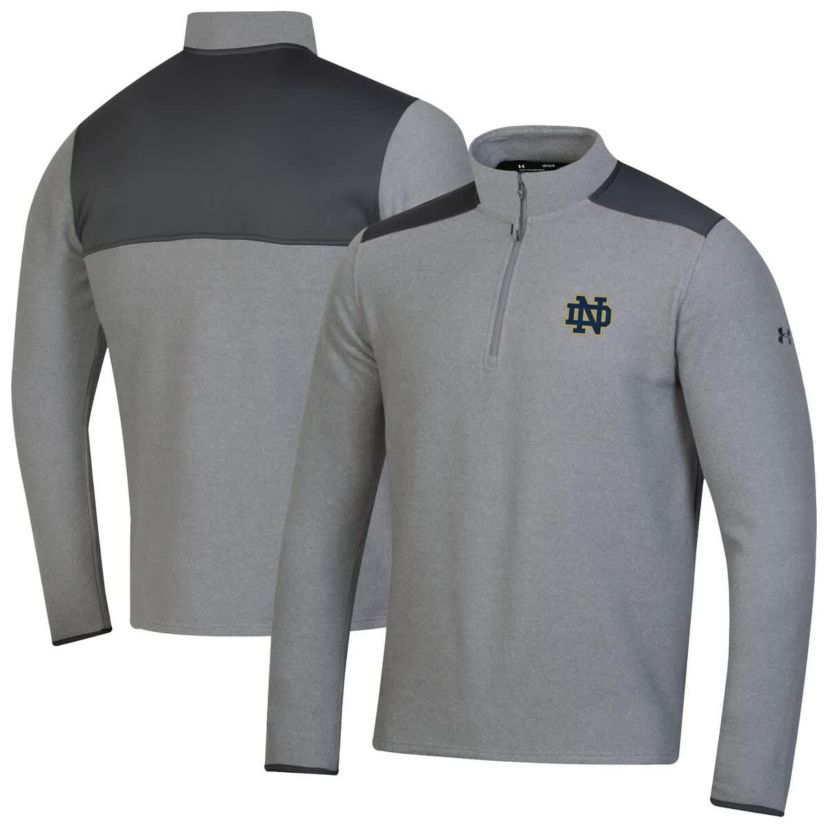 NCAA Under Armour Notre Dame Fighting Irish CGI Microfleece Quarter-Zip Jacket