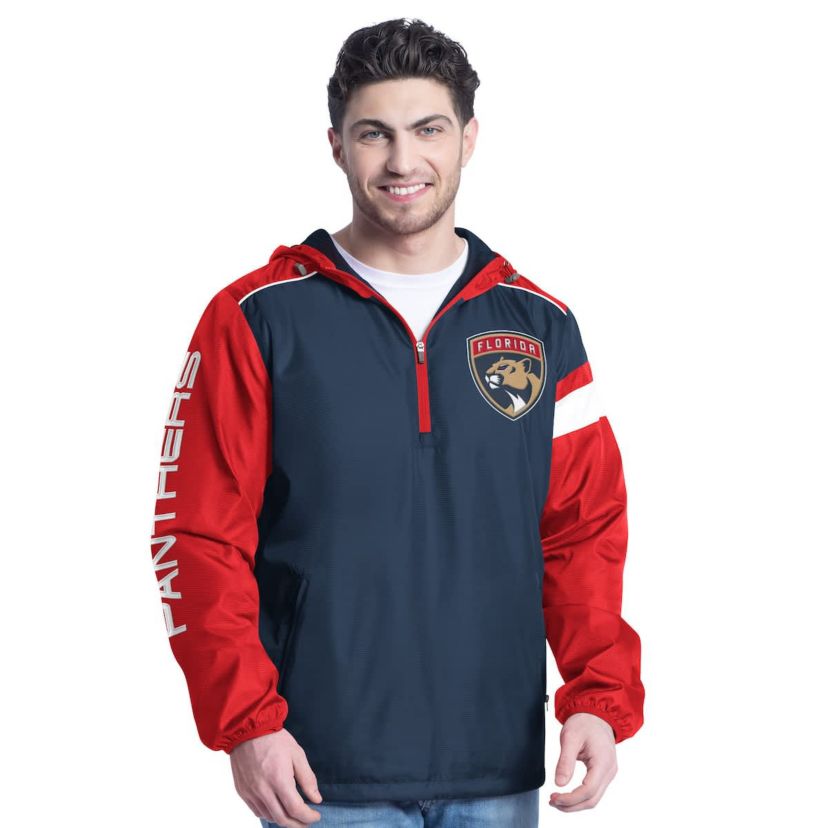 NHL Florida Panthers Lateral Half-Zip Hoodie Jacket