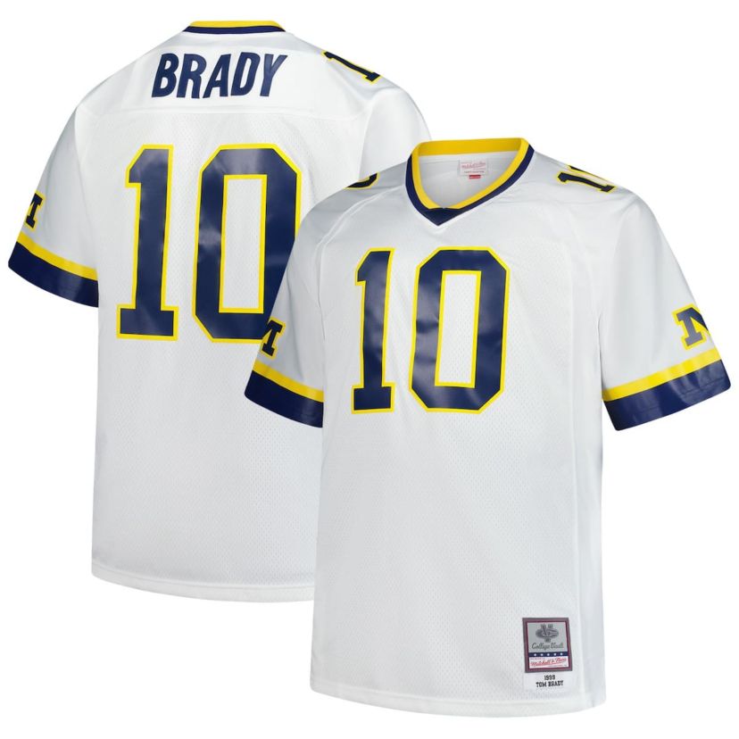 NCAA Tom Brady Michigan Wolverines Big & Tall 1999 Legacy Jersey