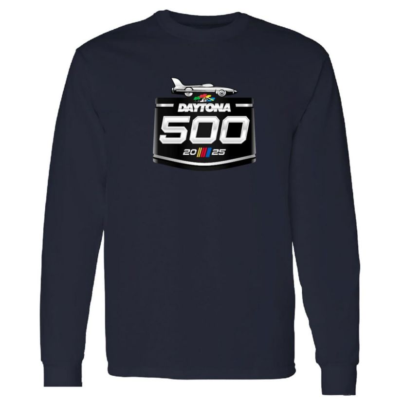 NASCAR Daytona International Speedway 2025 Daytona 500 Logo Long Sleeve T-Shirt