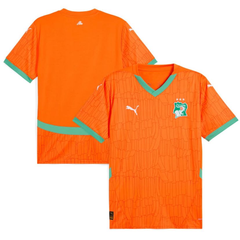 Soccer National Teams Ivory Coast National Team 2025 Home Replica Jersey