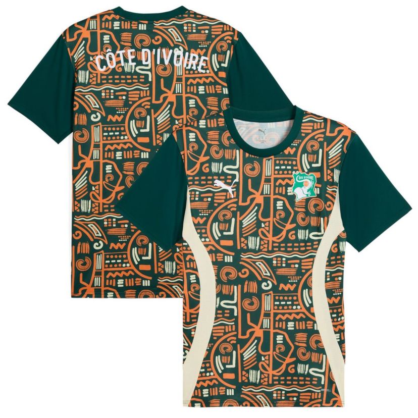 Soccer National Teams Ivory Coast National Team 2025 Pre-Match Jersey