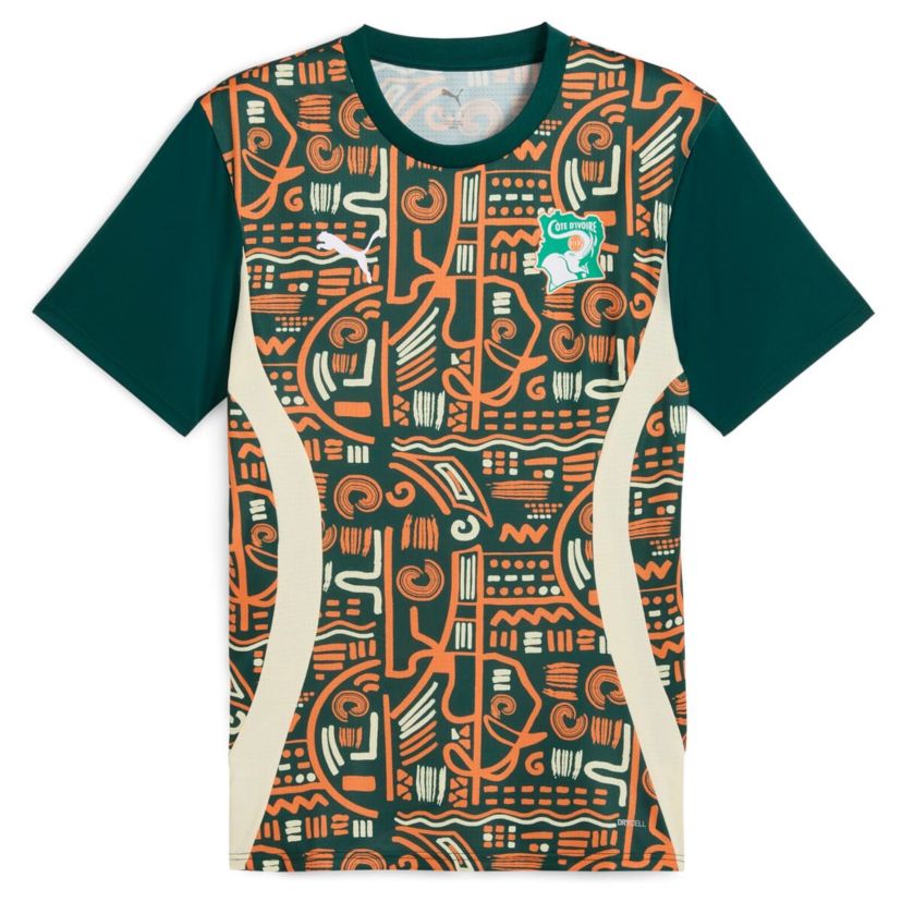 Soccer National Teams Ivory Coast National Team 2025 Pre-Match Jersey