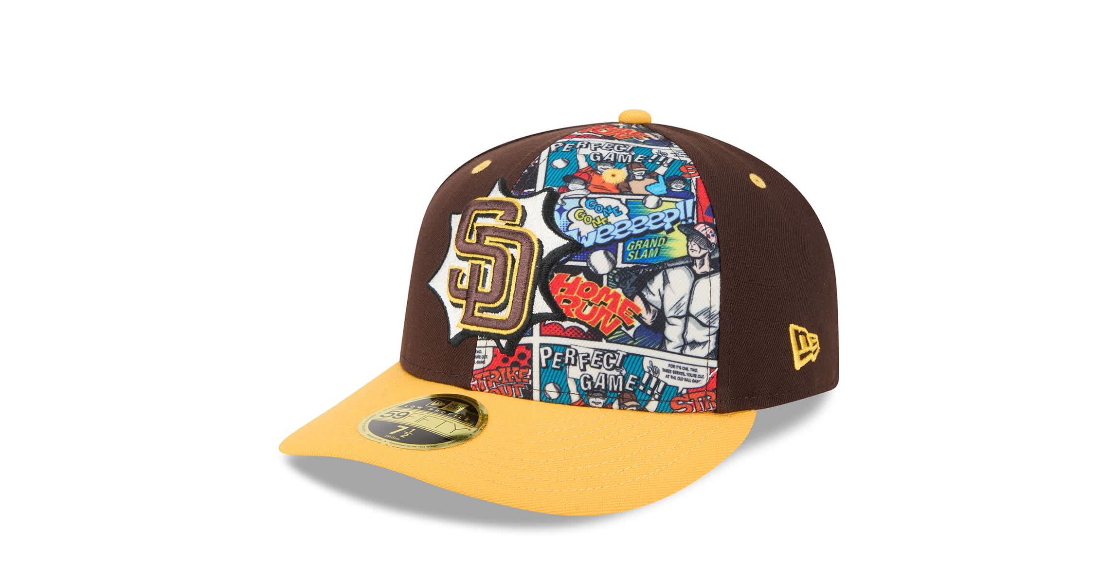 MLB Brown/Gold San Diego Padres 2025 MLB Diamond Hero Edition Low 59FIFTY Fitted Hat