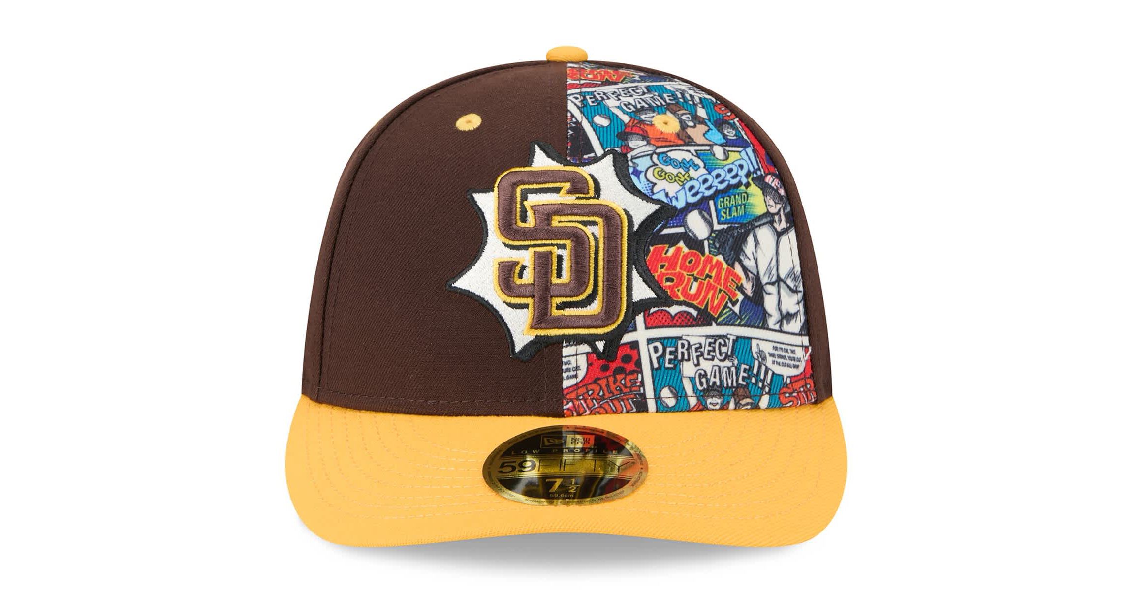 MLB Brown/Gold San Diego Padres 2025 MLB Diamond Hero Edition Low 59FIFTY Fitted Hat