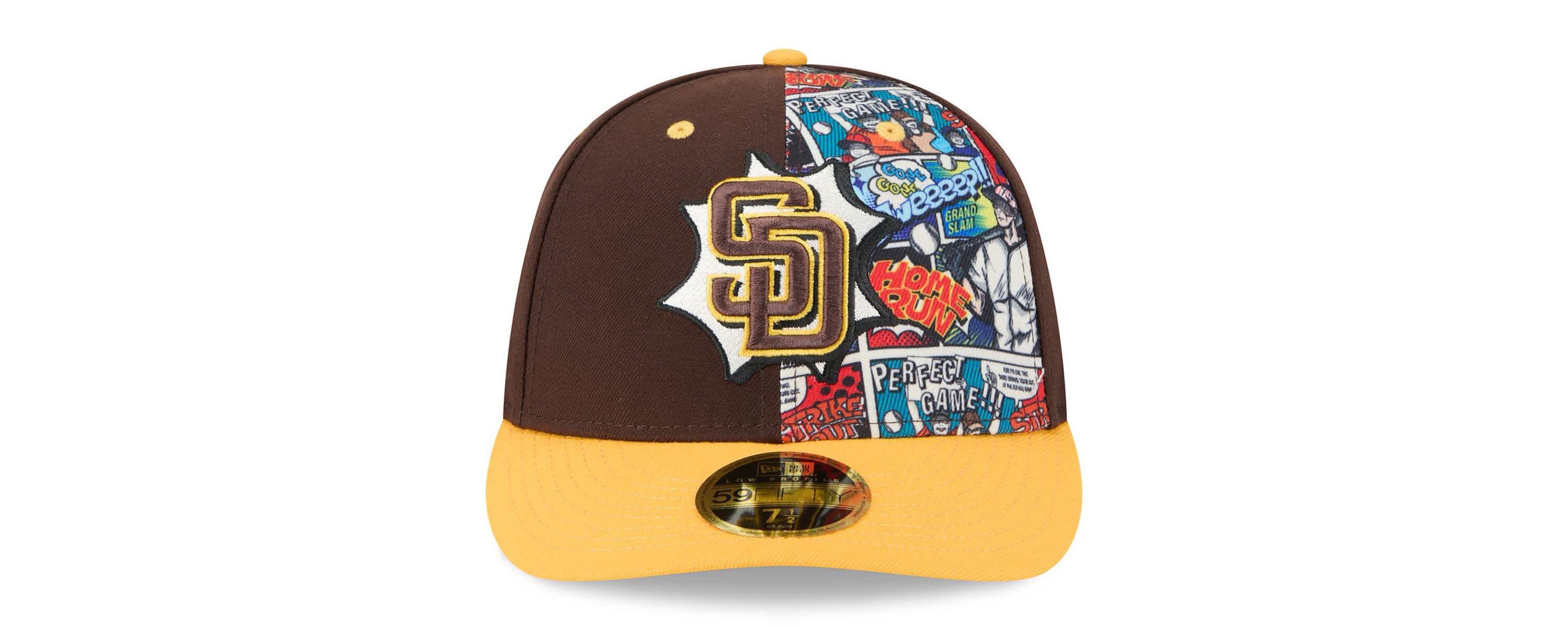 MLB Brown/Gold San Diego Padres 2025 MLB Diamond Hero Edition Low 59FIFTY Fitted Hat
