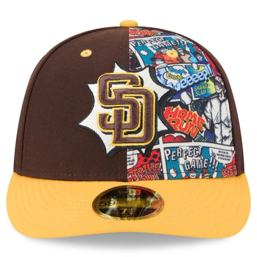 MLB Brown/Gold San Diego Padres 2025 MLB Diamond Hero Edition Low 59FIFTY Fitted Hat
